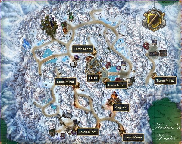 Image: Map of Ardan's Peaks