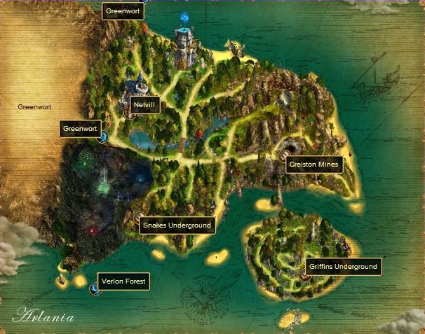 Image: Map of Arlania