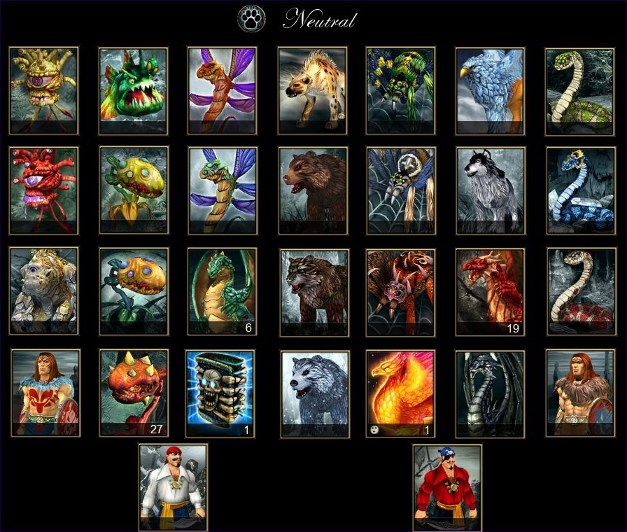 Preview Image: Neutral Creatures
