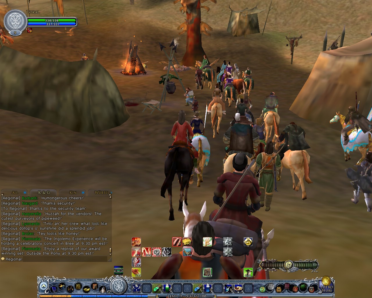 Image: The long procession walking from Weathertop to Bree 04