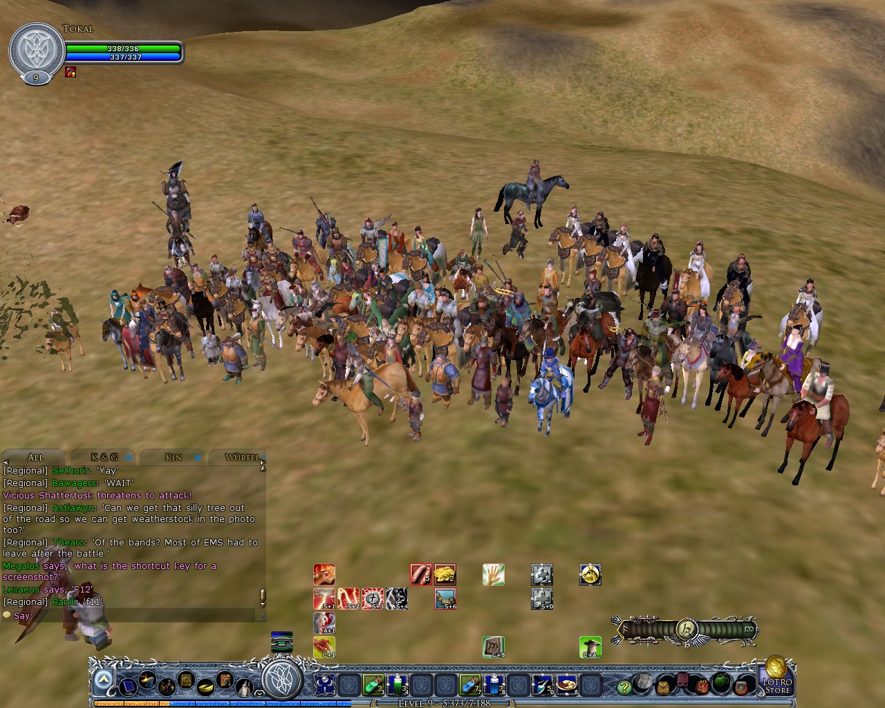 Image: The long procession walking from Weathertop to Bree 11