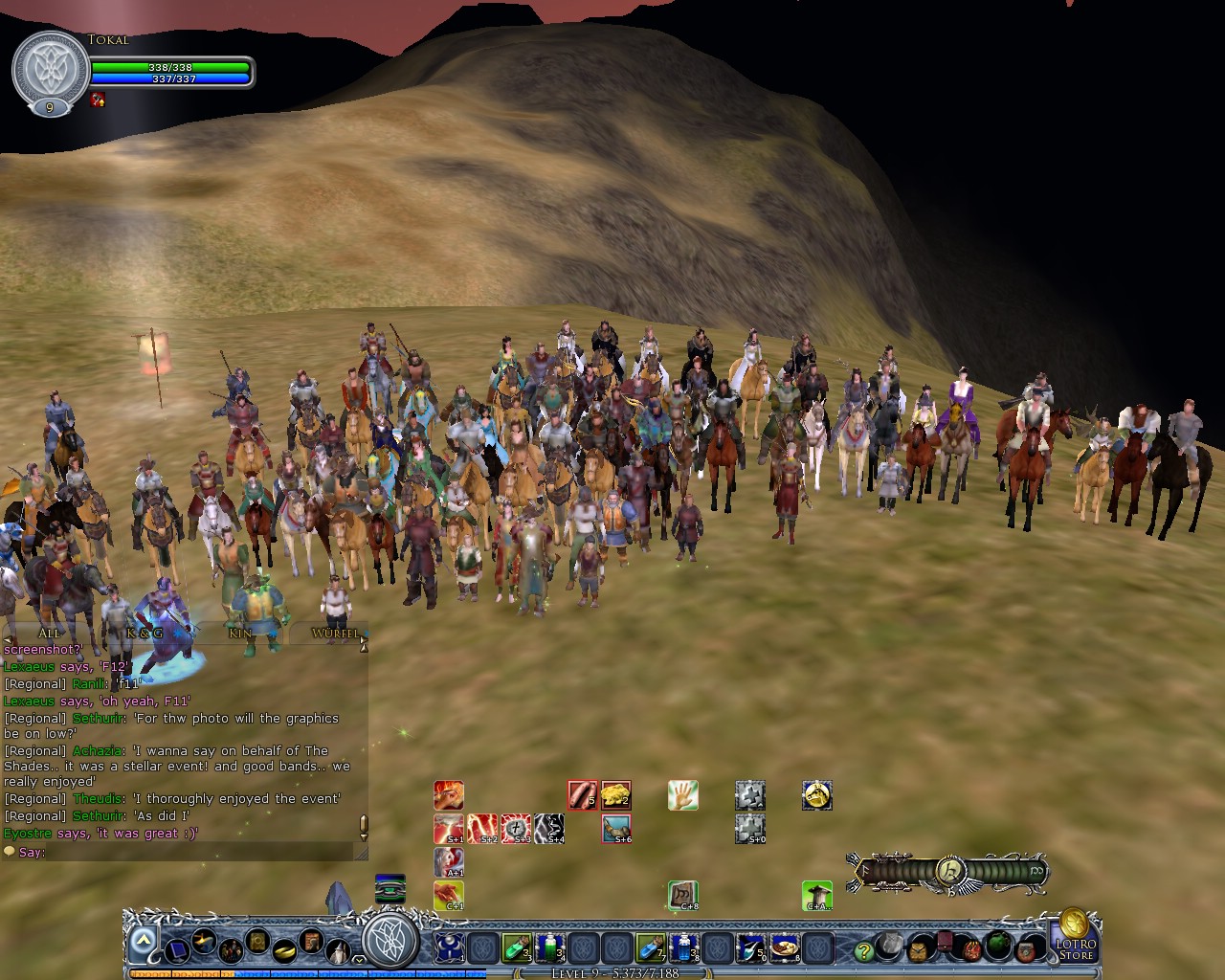 Image: The long procession walking from Weathertop to Bree 13