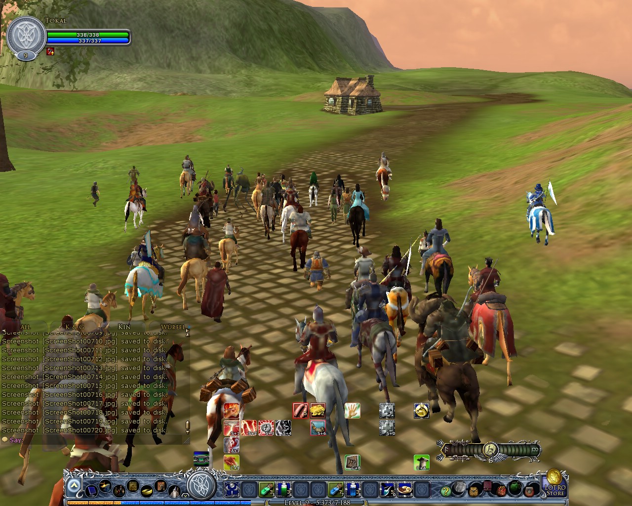 Image: The long procession walking from Weathertop to Bree 21