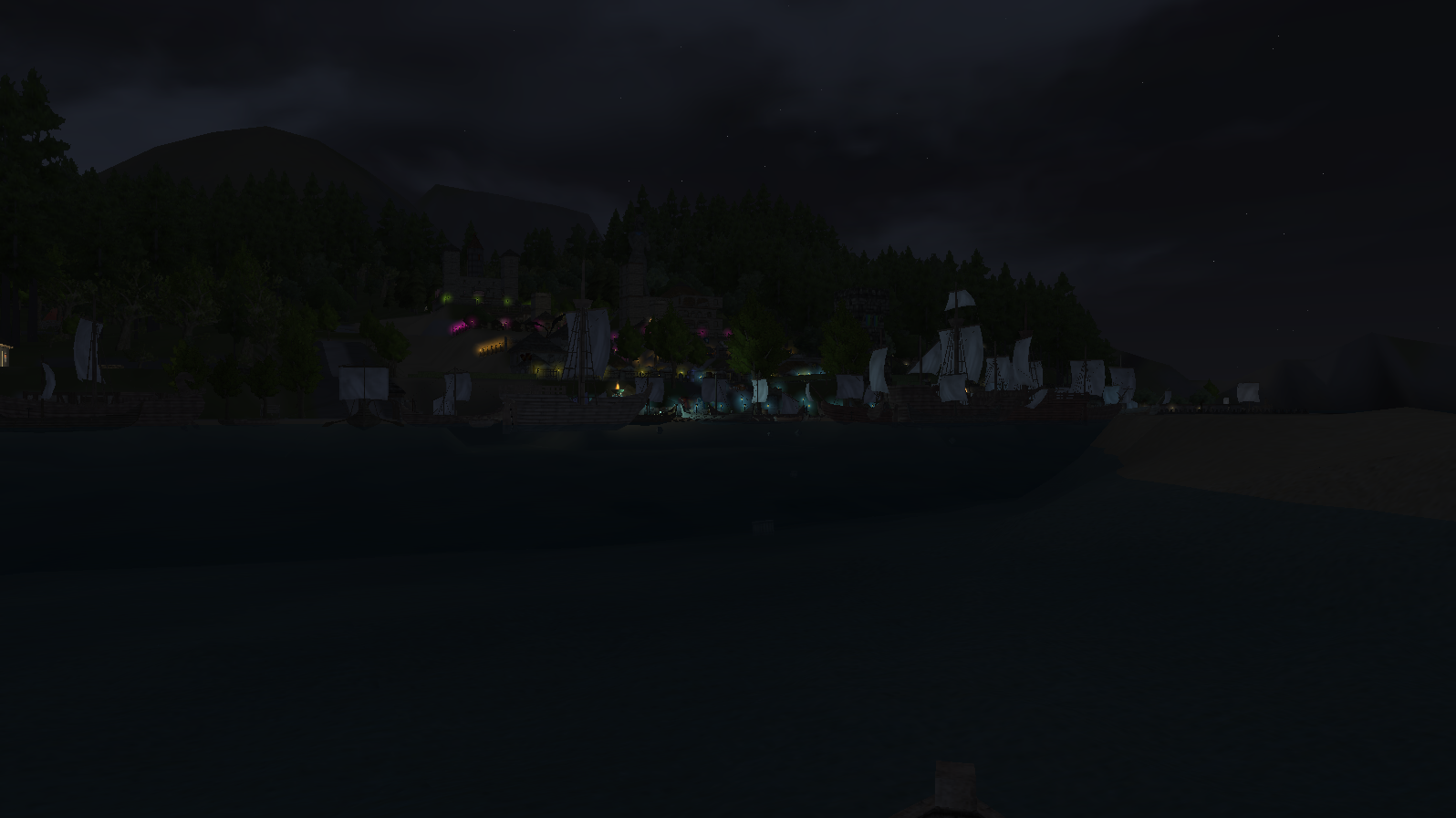 Image: Harbour at night - time to sail home