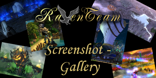 Collage and Text: Raventeam Logo - Screenshot Gallery